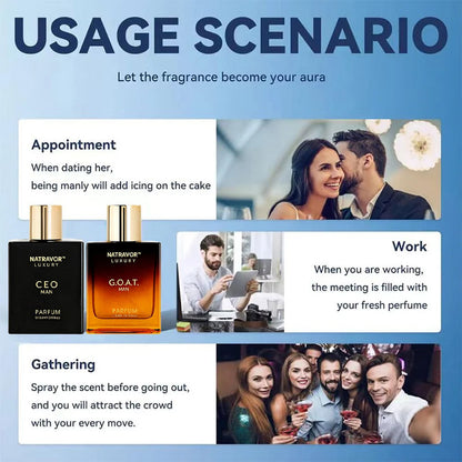 Gentlemen’s Fragrance Set with CEO MAN Perfume & G.O.A.T MAN Aroma