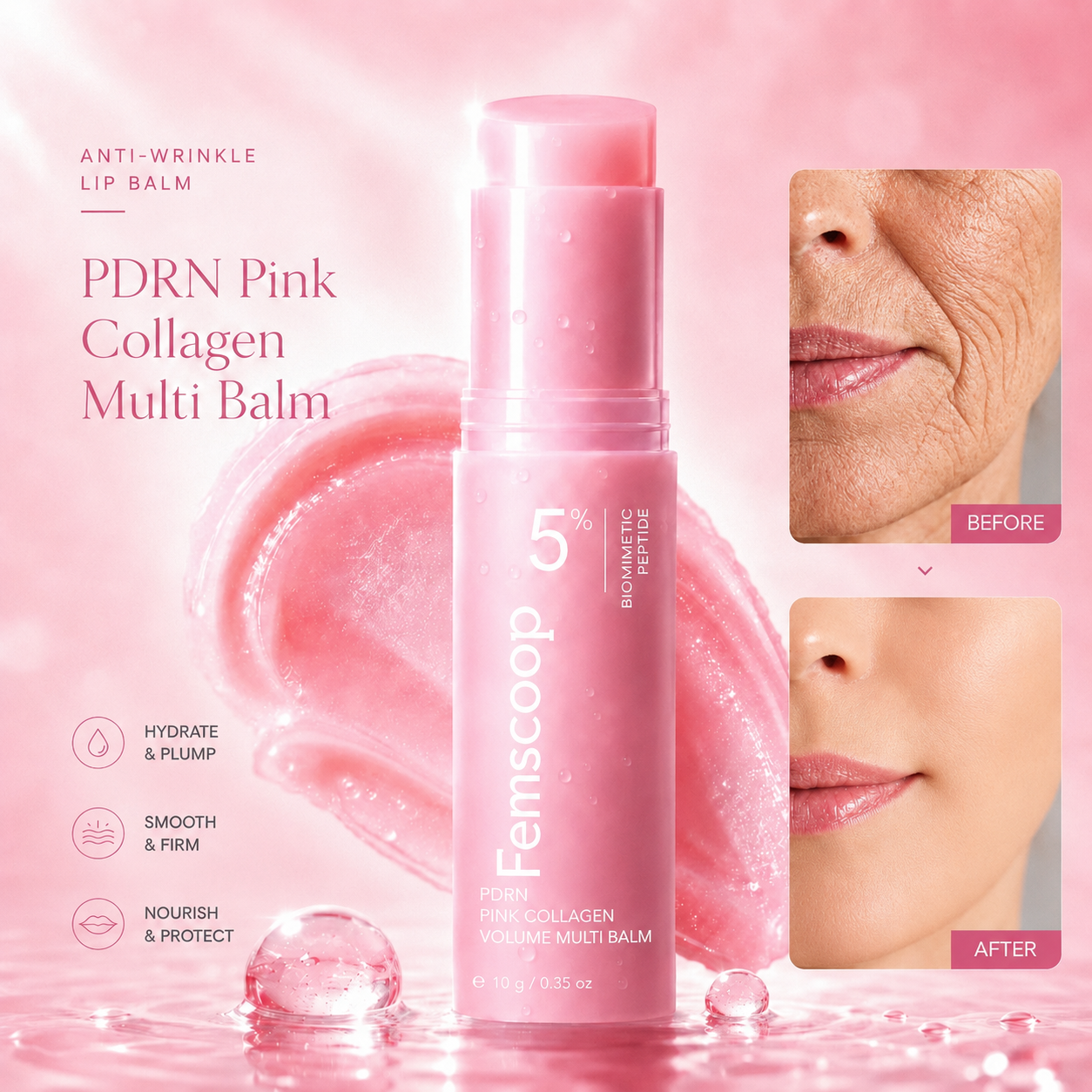 Korean PDRN Pink Collagen Volume Multi Balm